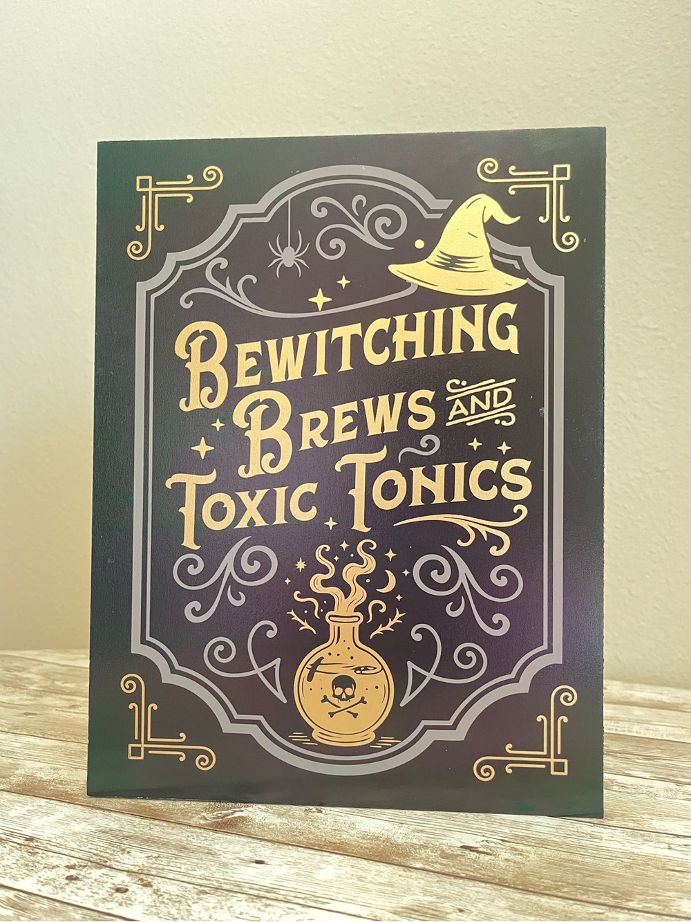 NEW Target Bullseye Playground Brews and Toxic Tonics  Halloween Bookend/Storage